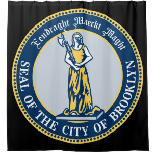 Seal of Brooklyn (Borough in New York City) Shower Curtain