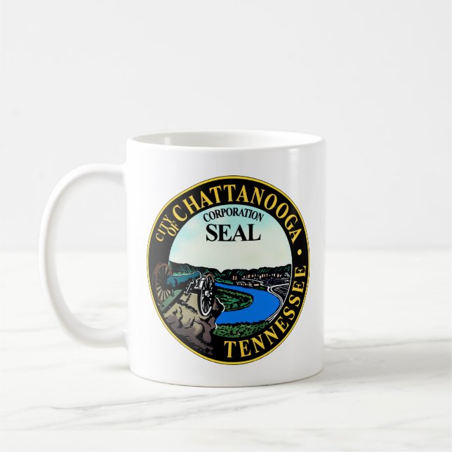 Seal of Chattanooga, Tennessee Coffee Mug (Left)