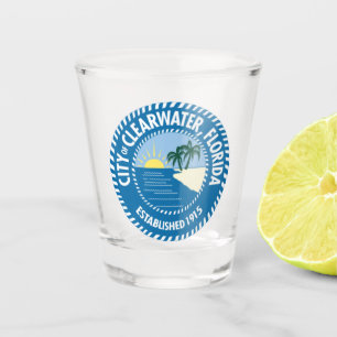 Seal of Clearwater, Florida Shot Glass