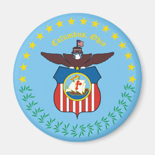 Seal of Columbus, Ohio Magnet