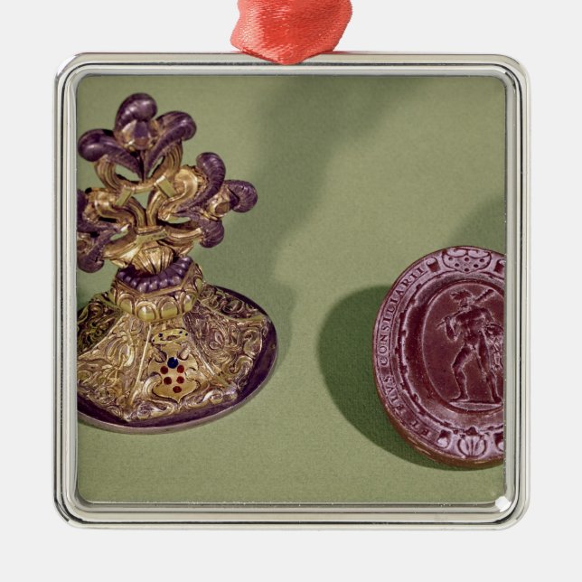 Seal of Cosimo de Medici Metal Ornament (Front)