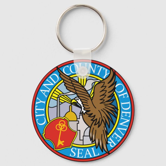 Seal of Denver, Colorado Keychain (Front)