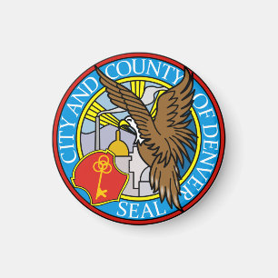 Seal of Denver, Colorado Magnet