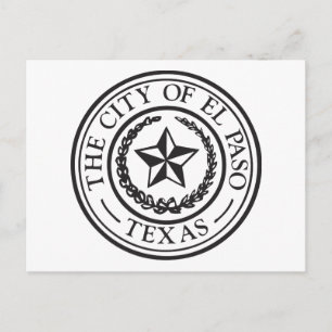 Seal of El Paso Postcard