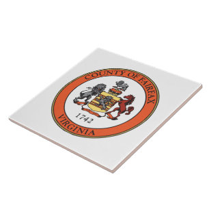 Seal of Fairfax County, Virginia Ceramic Tile