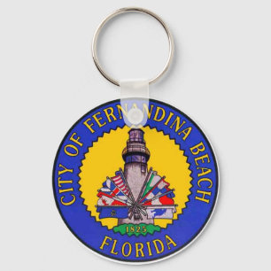 Seal of Fernandina Beach, Florida Key Ring