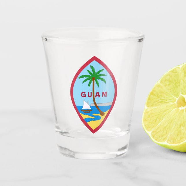 Seal of Guam Shot Glass (Front)