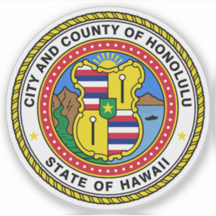 Seal of Honolulu, Hawaii, USA