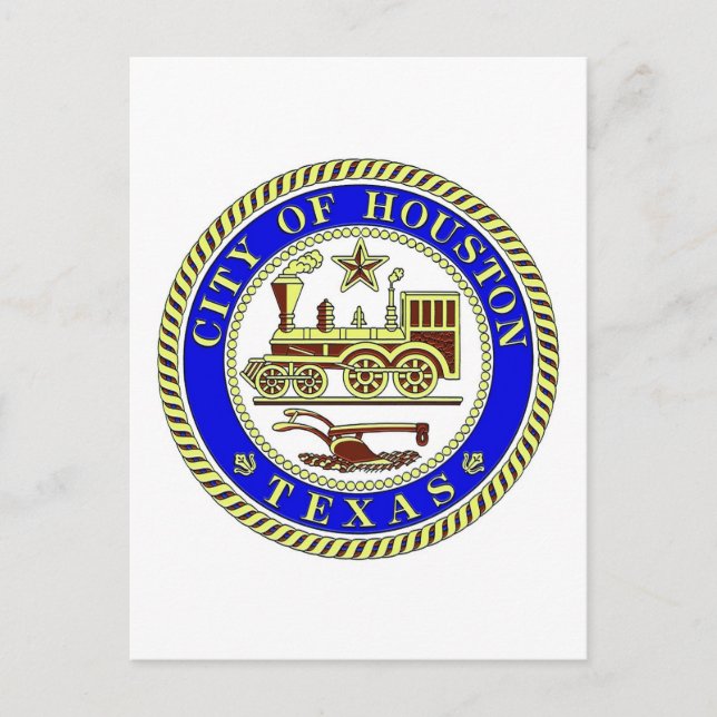 Seal of Houston Postcard (Front)