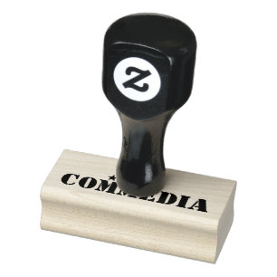 Seal of 'Is commedia' Rubber Stamp