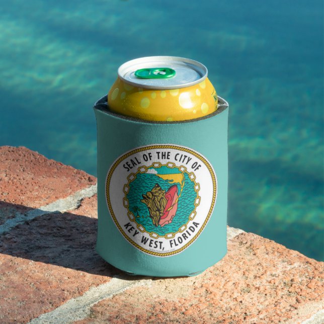Seal of Key West, Florida Can Cooler (In Situ Pool)
