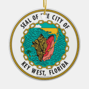 Seal of Key West, Florida Ceramic Ornament
