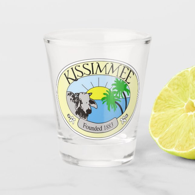 Seal of Kissimmee, Florida Shot Glass (Front)