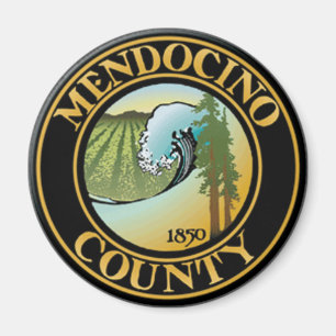 Seal of Mendocino County, California Magnet