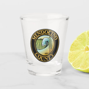 Seal of Mendocino County, California Shot Glass