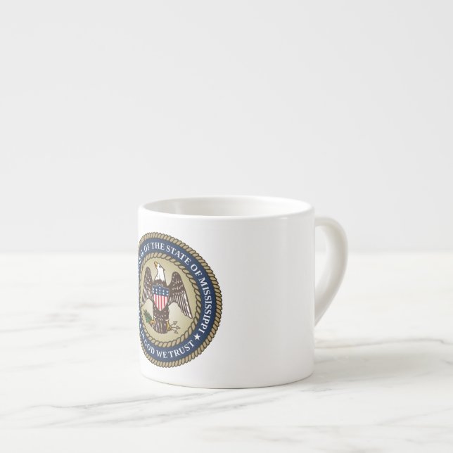 Seal of Mississippi Espresso Cup (Front Right)