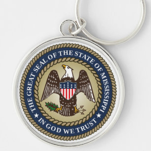 Seal of Mississippi Key Ring