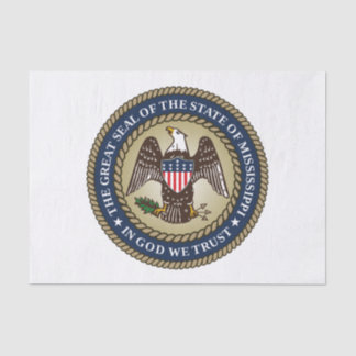 Seal of Mississippi Tissue Paper