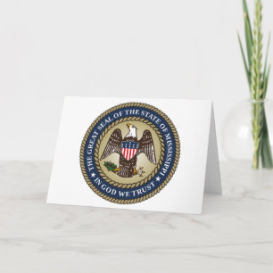 Seal of Mississippi (US State) Card