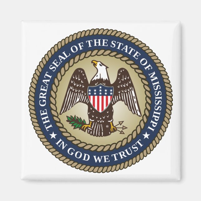 Seal of Mississippi (US State) Magnet (Front)