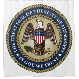 Seal of Mississippi (US State) Shower Curtain