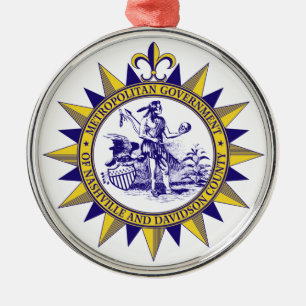 Seal of Nashville (Tennessee) Metal Ornament