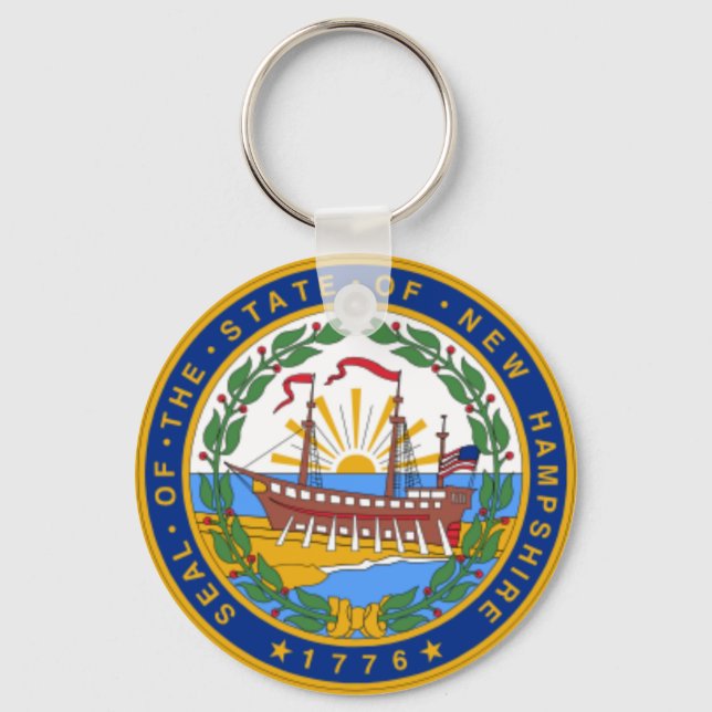 SEAL OF NEW HAMPSHIRE KEY RING (Front)