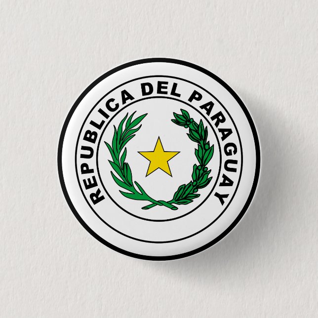 Seal of Paraguay 3 Cm Round Badge (Front)