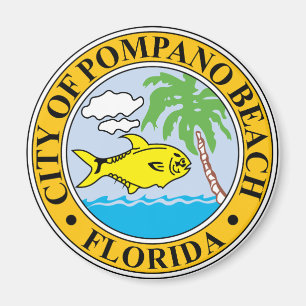 Seal of Pompano Beach, Florida Magnet