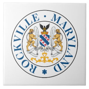 Seal of Rockville, Maryland Ceramic Tile