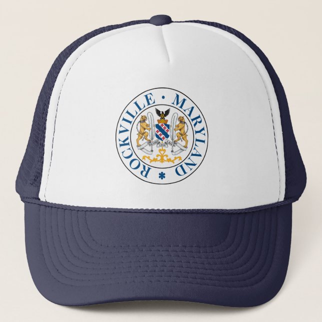 Seal of Rockville, Maryland  Trucker Hat (Front)