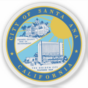 Seal of Santa Ana, California, USA