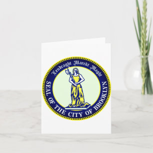 Seal Of The Borough Of Brooklyn New York Card