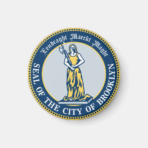 Seal of the Borough of Brooklyn, New York Magnet