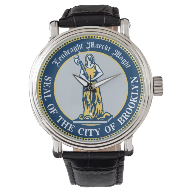 Seal of the Borough of Brooklyn, New York Watch (Front)