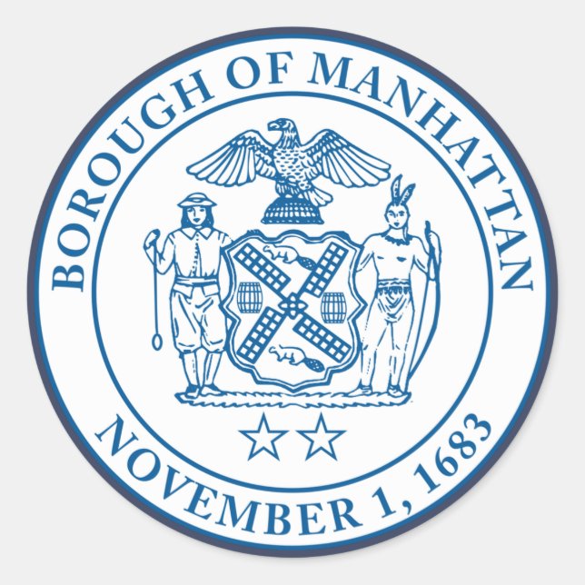 Seal of the Borough of Manhattan, NYC (Front)