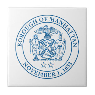 Seal of the Borough of Manhattan, NYC Ceramic Tile