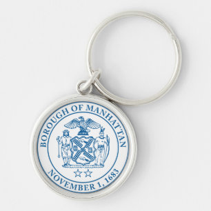 Seal of the Borough of Manhattan, NYC Keychain
