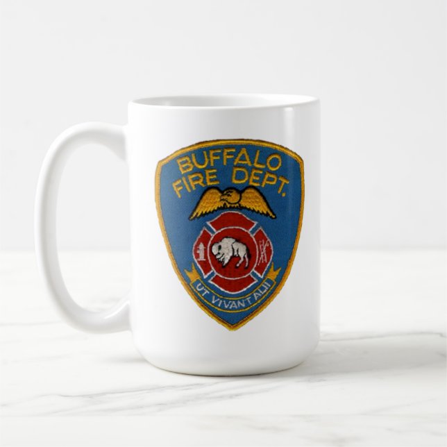 Seal of the City of Buffalo - Buffalo Fire Coffee Mug (Left)