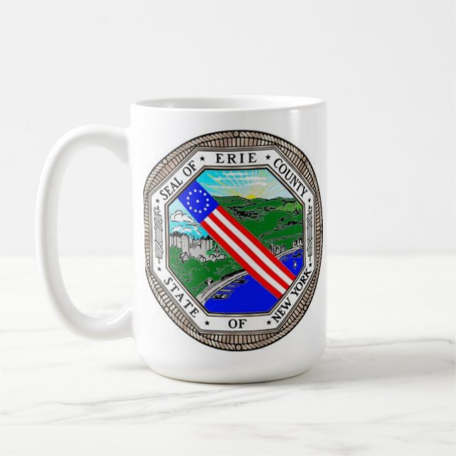 Seal of the City of Buffalo/Seal of Erie County Coffee Mug (Left)