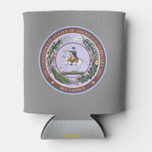 Seal of the Confederacy Can Cooler