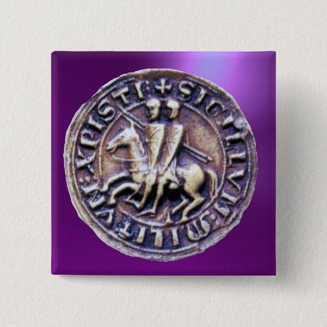 SEAL OF THE KNIGHTS TEMPLAR 15 CM SQUARE BADGE (Front)