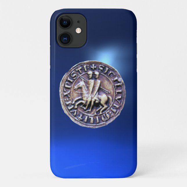 SEAL OF THE KNIGHTS TEMPLAR blue Case-Mate iPhone Case (Back)