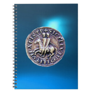 SEAL OF THE KNIGHTS TEMPLAR blue Notebook