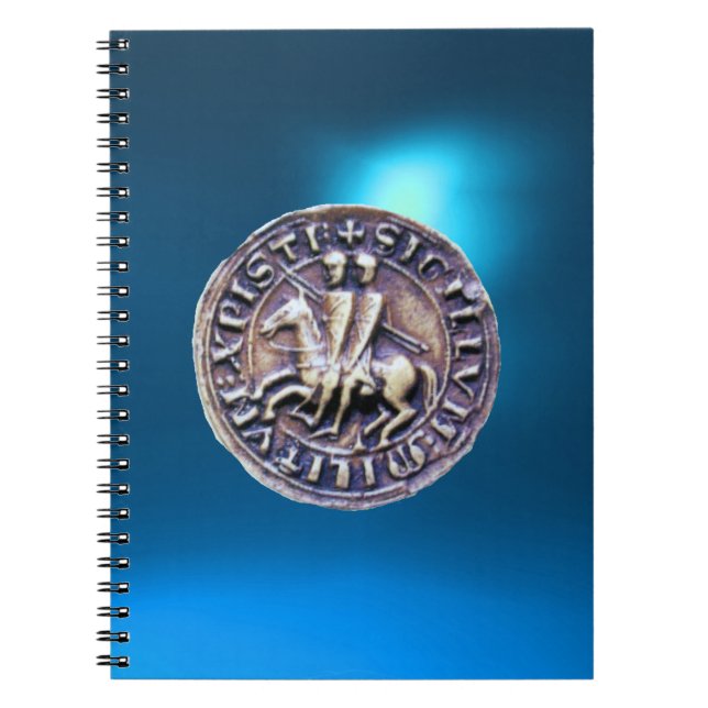 SEAL OF THE KNIGHTS TEMPLAR blue Notebook (Front)