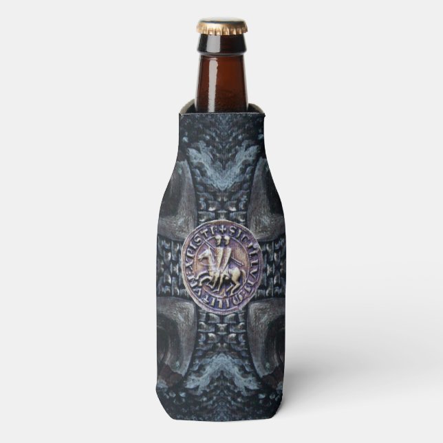 SEAL OF THE KNIGHTS TEMPLAR BOTTLE COOLER (Bottle Front)