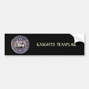 SEAL OF THE KNIGHTS TEMPLAR BUMPER STICKER