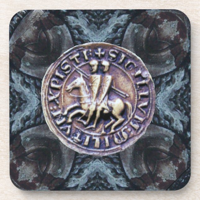 SEAL OF THE KNIGHTS TEMPLAR COASTER (Front)