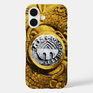 SEAL OF THE KNIGHTS TEMPLAR gold yellow iPhone 16 Case