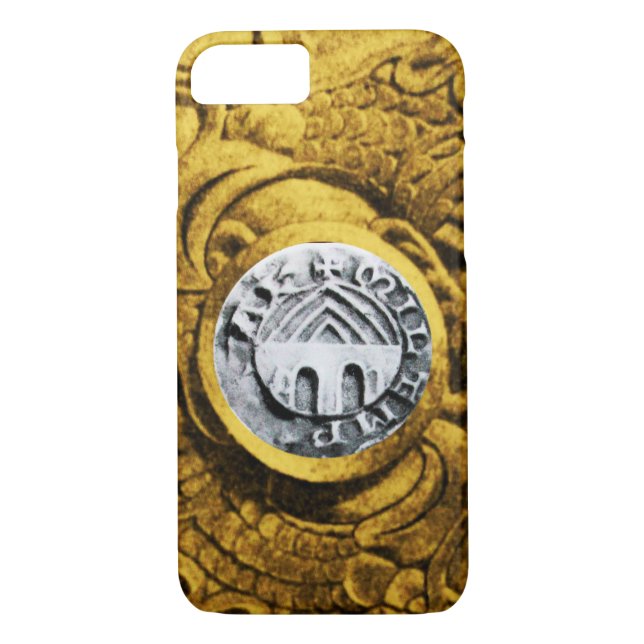 SEAL OF THE KNIGHTS TEMPLAR gold yellow Case-Mate iPhone Case (Back)